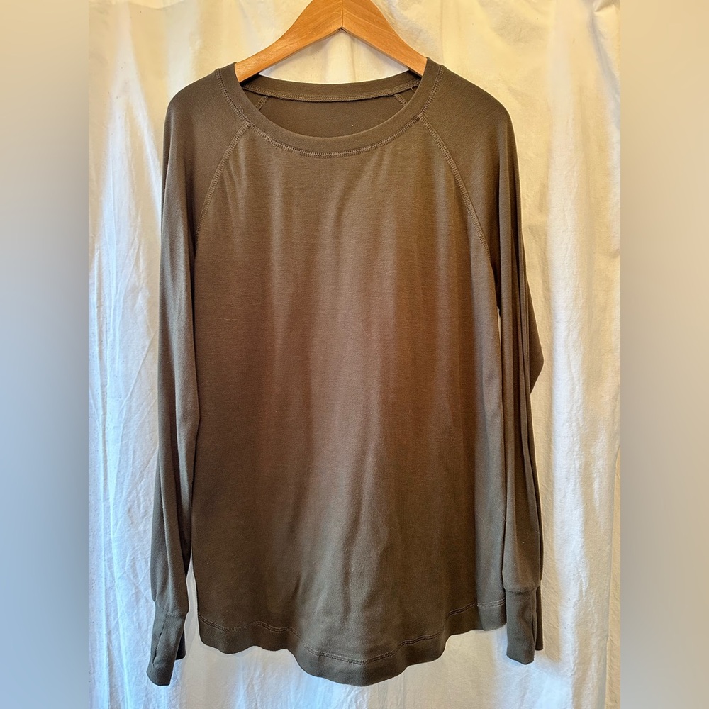 Hunter green Long Sleeve Top